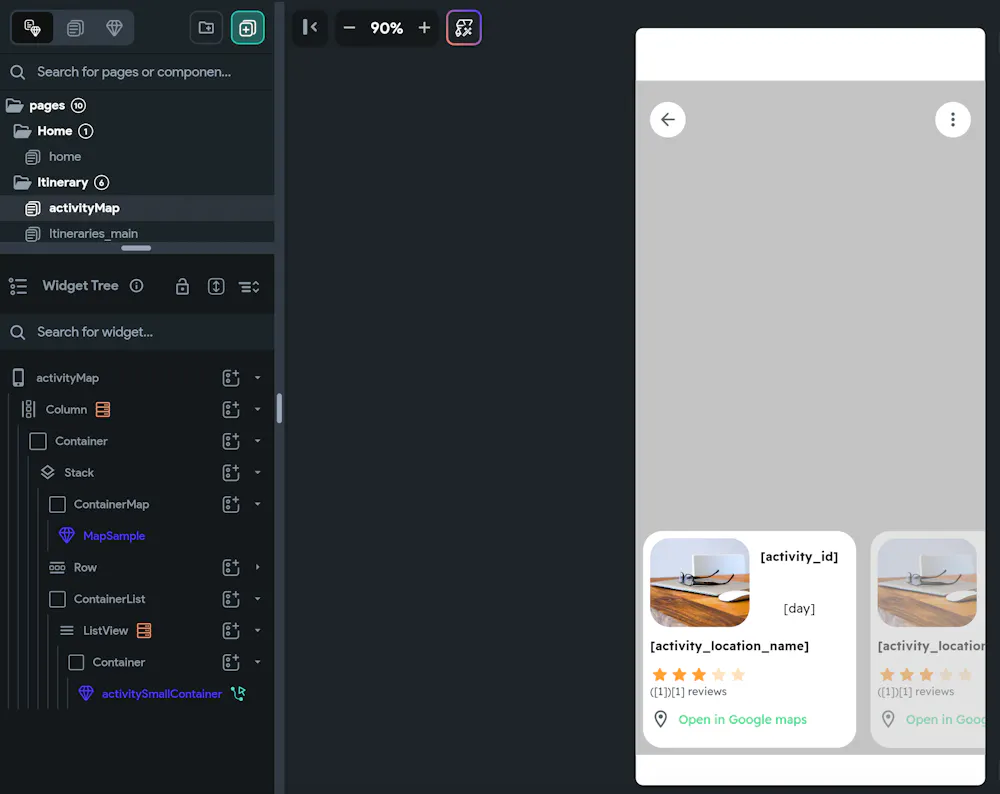 Google maps custom widget issues