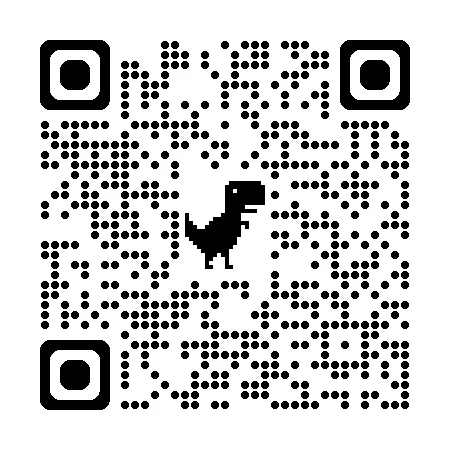 공룡 이미지가있는 QR 코드