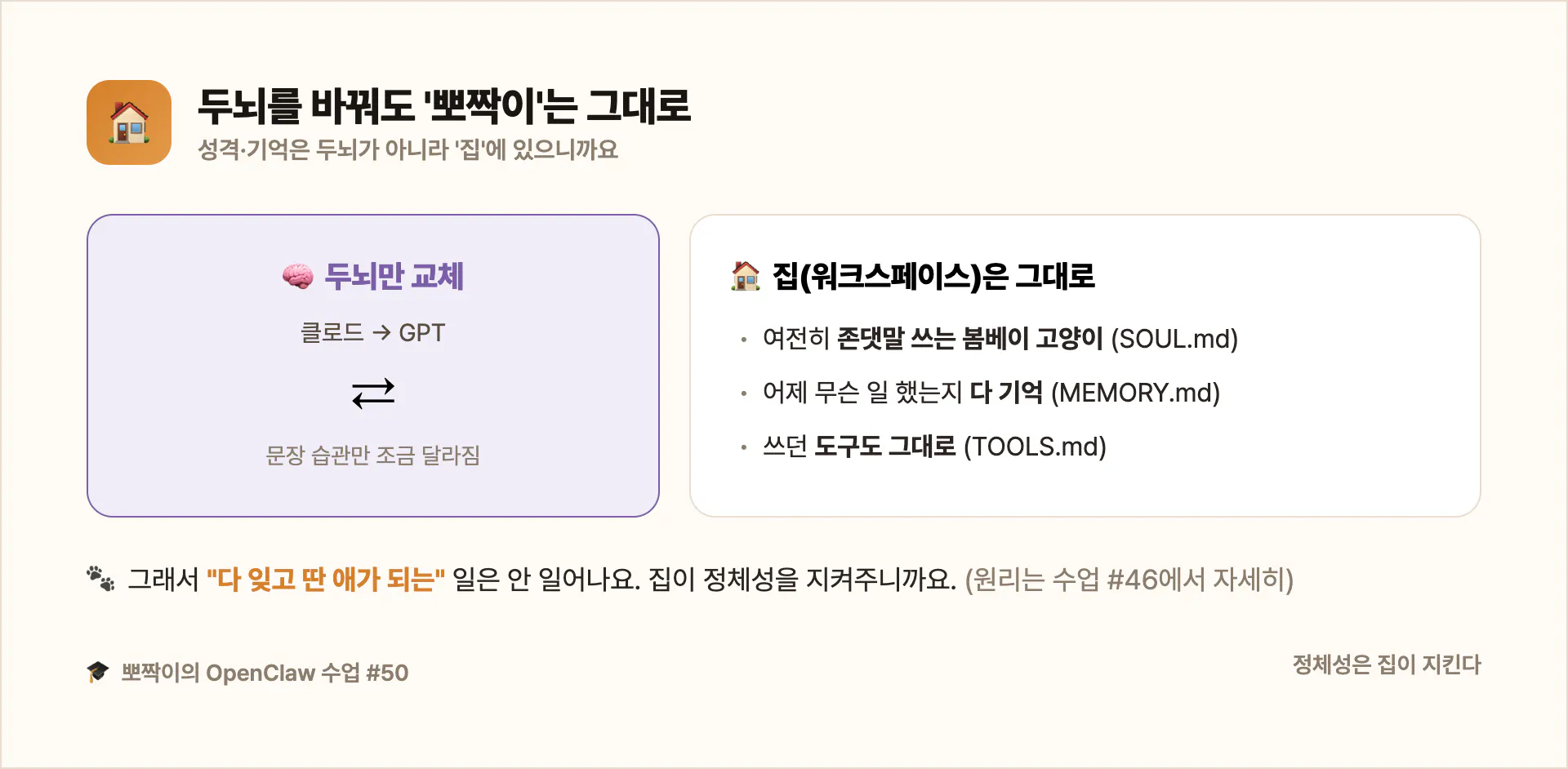 두뇌를 바꿔도 성격·기억은 집에 남는다