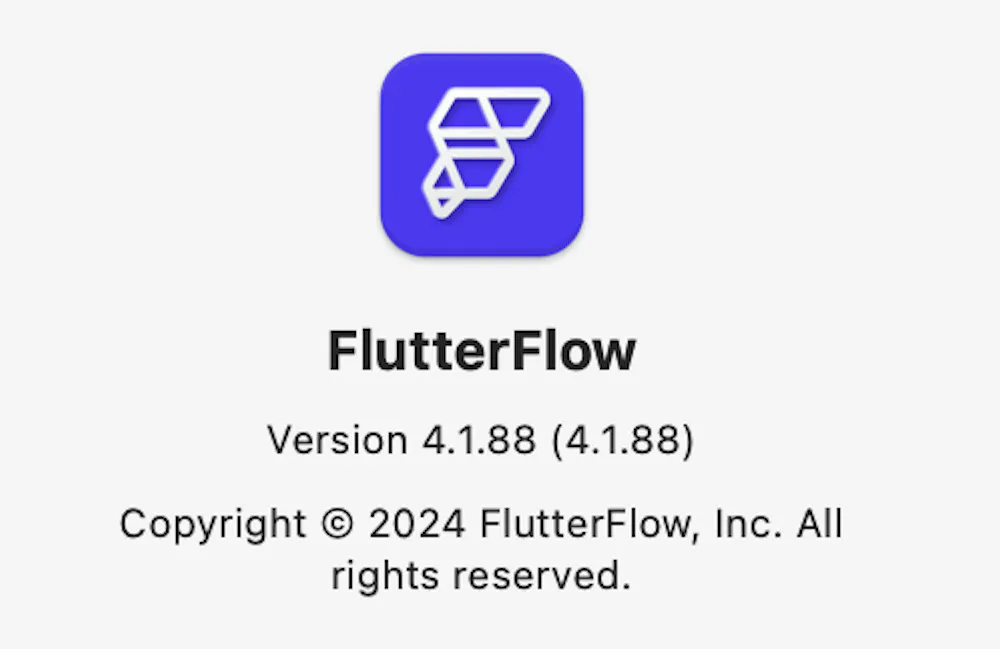 I have latest version 4.1.88, but still FlutterFlow asks for to ...