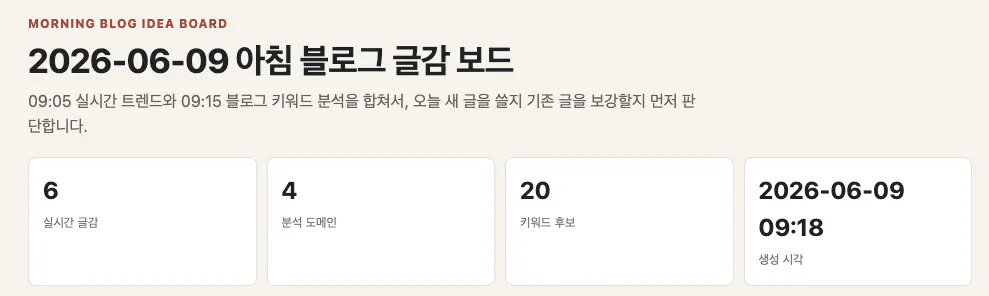 한 그룹의 사람들의 일정을 보여주는 페이지