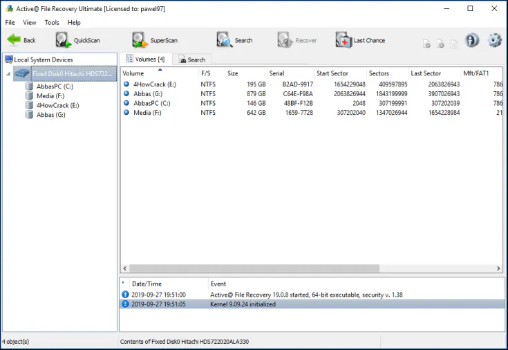 Active File Recovery Registration Key