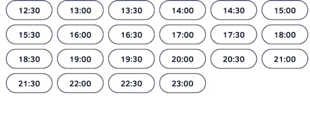 Booking system