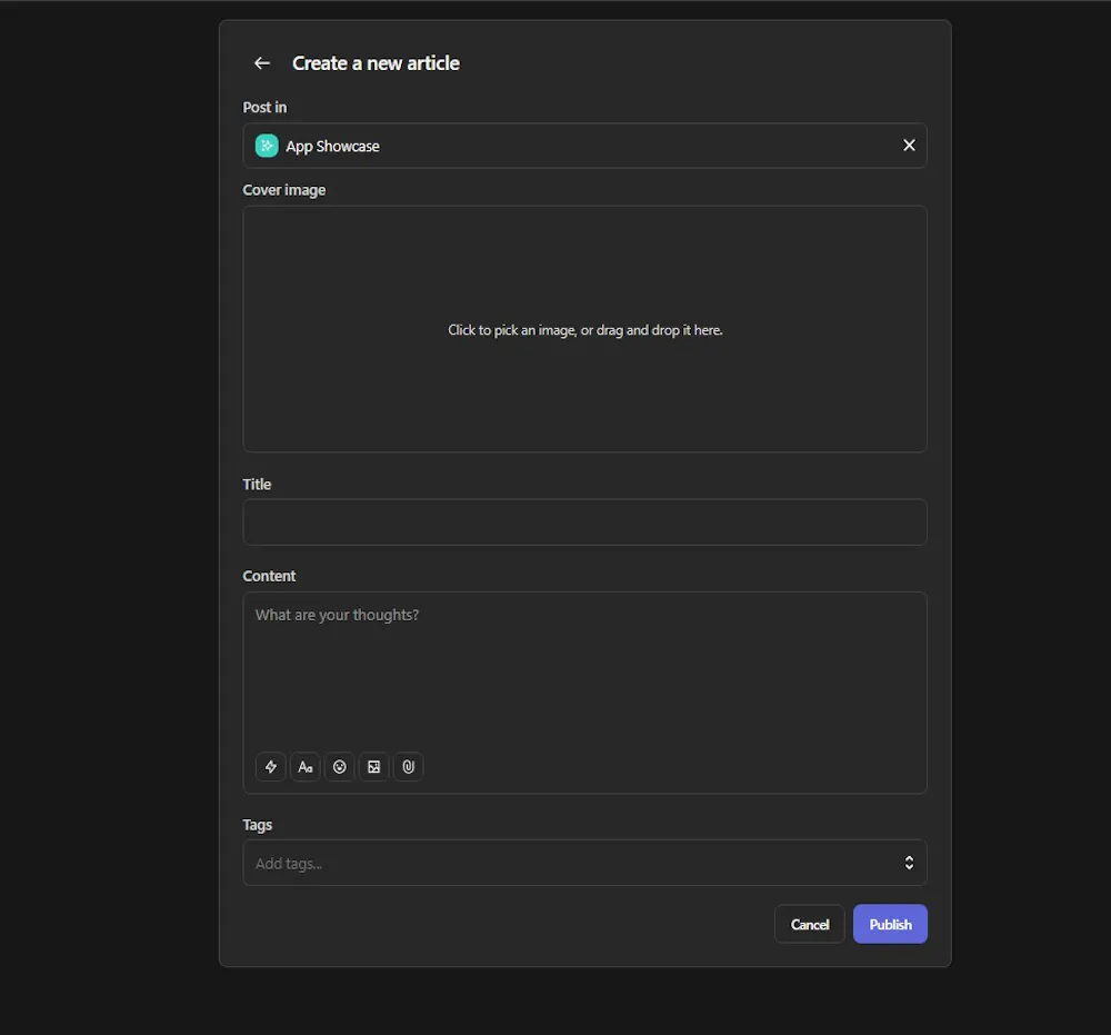 How to build a blog write panel