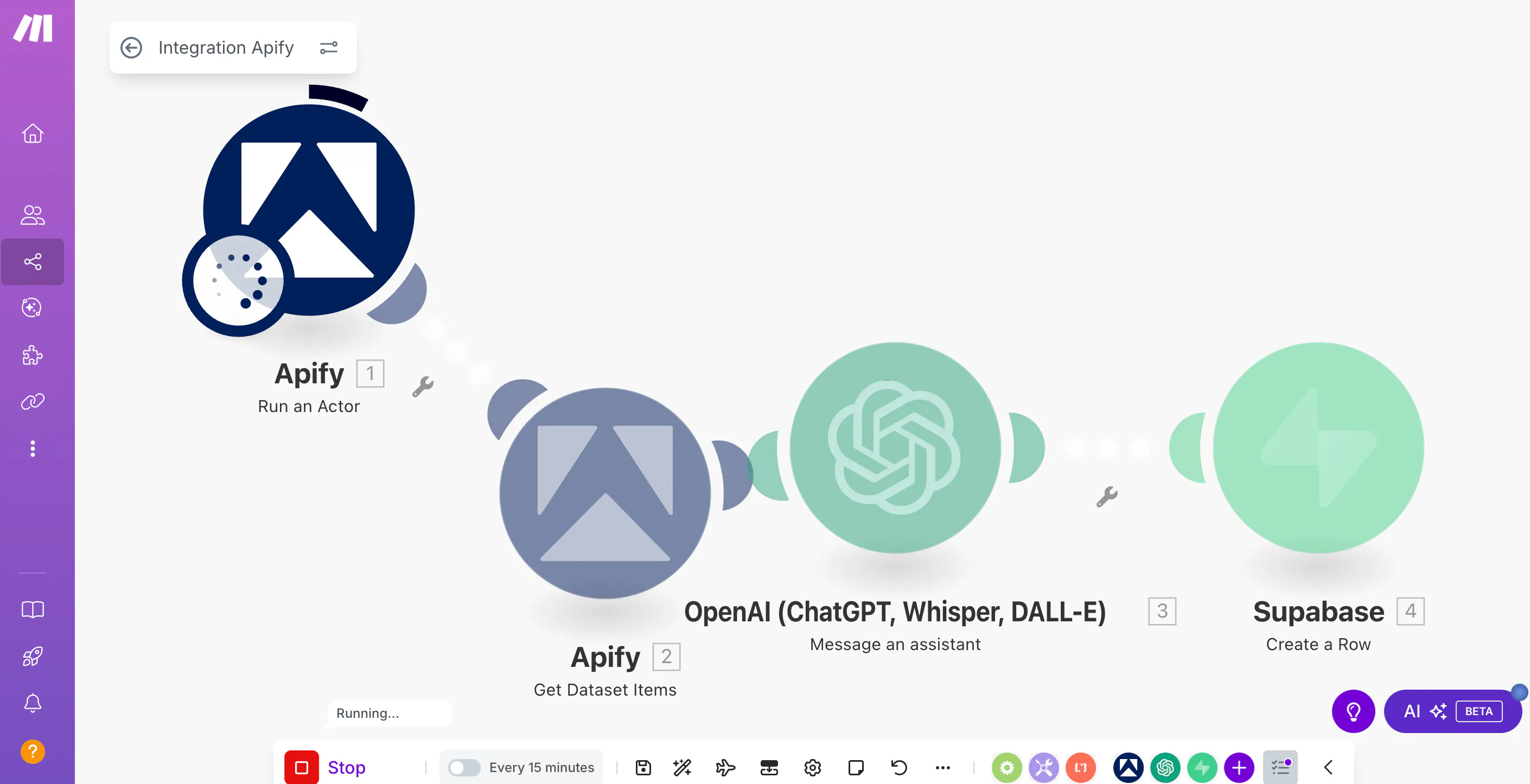 다른 아이콘이있는 웹 페이지의 스크린 샷