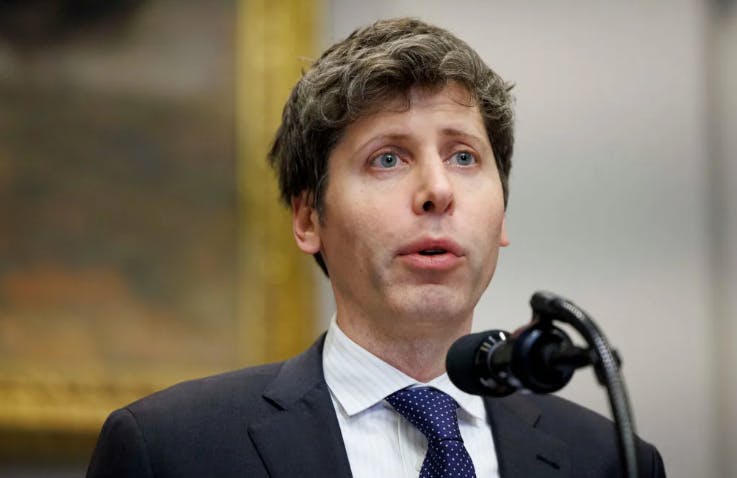 Sam Altman, chief executive officer of OpenAI Inc., speaks in the Roosevelt Room of the White House in Washington, DC, US, on Tuesday, Jan. 21, 2025. Trump announced a joint venture to fund artificial intelligence infrastructure worth billions of dollars with the leaders of Softbank Group Corp., OpenAI LLC, and Oracle Corp., an effort aimed at speeding development of the emerging technology. Photographer: Aaron Schwartz/Sipa/Bloomberg via Getty Images | Image Credits:Aaron Schwartz/Sipa/Bloomberg / Getty Images