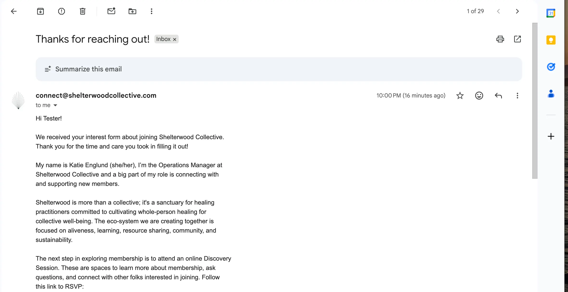 Line Breaks in automated email