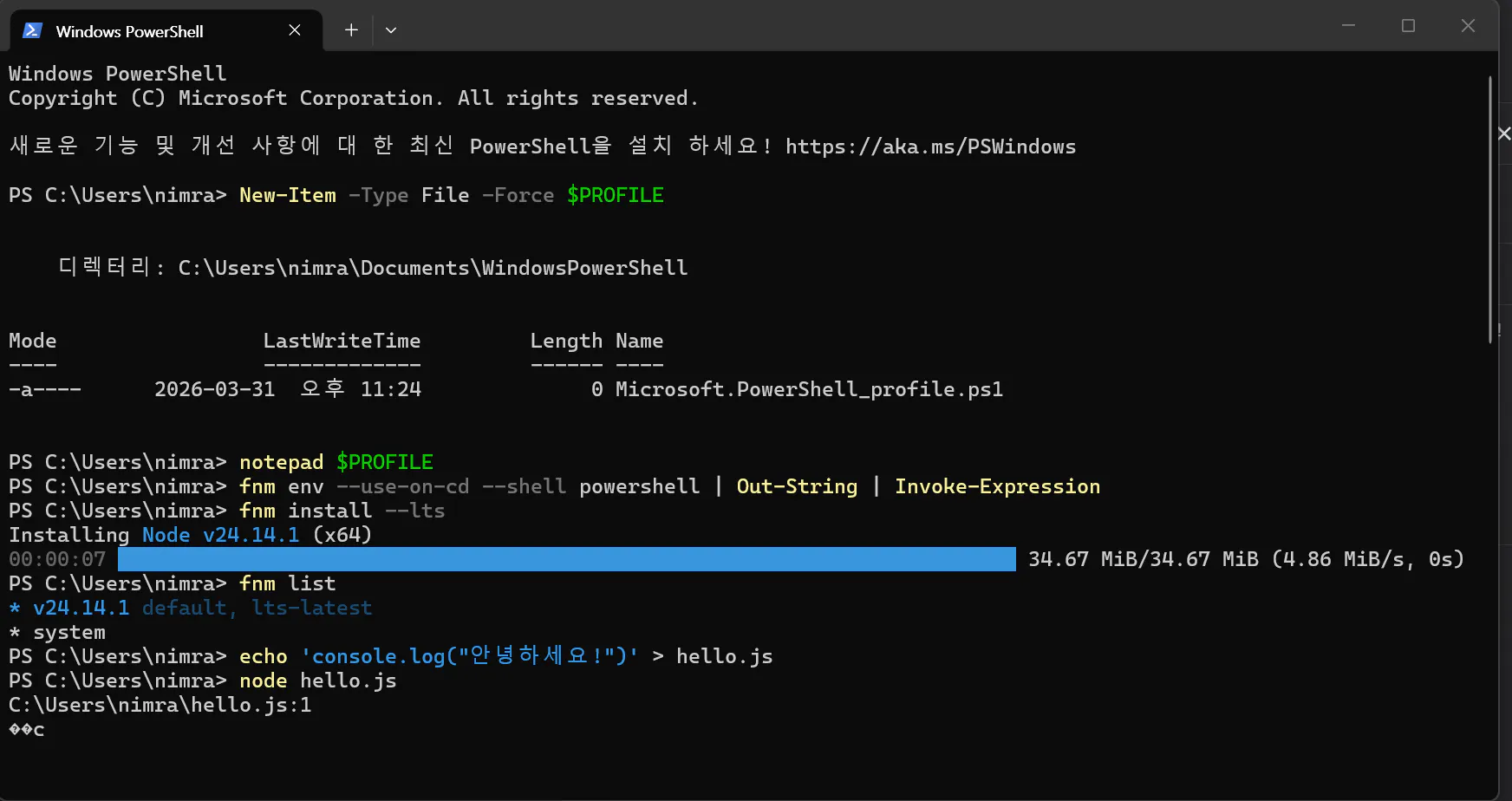 Python 창에 있는 Python 스크립트의 스크린샷