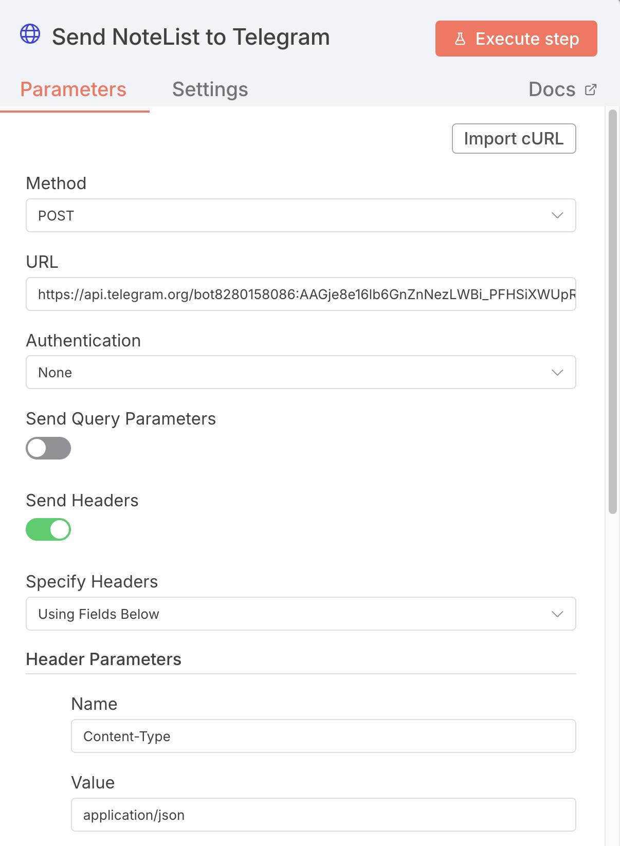 Telegram에 메모를 보내십시오