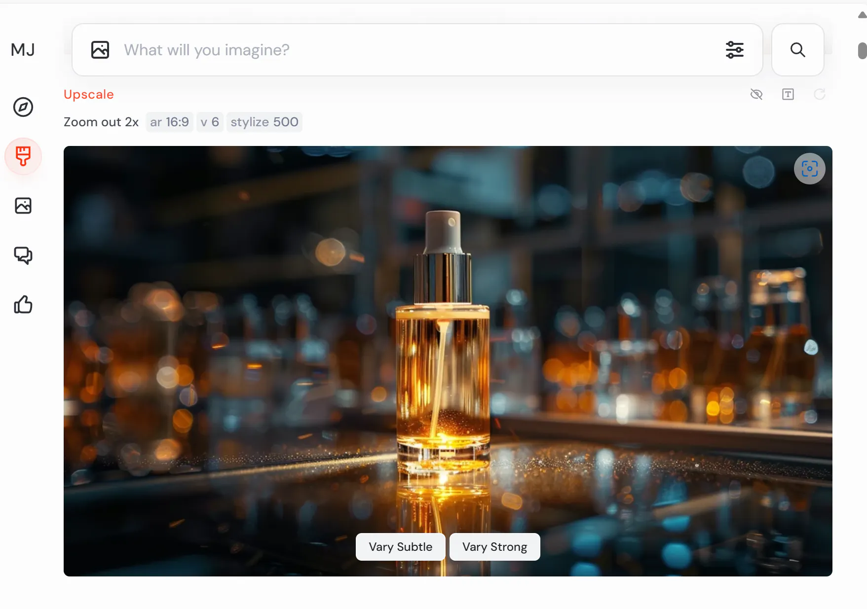 컴퓨터 화면에 표시된 향수병 사진