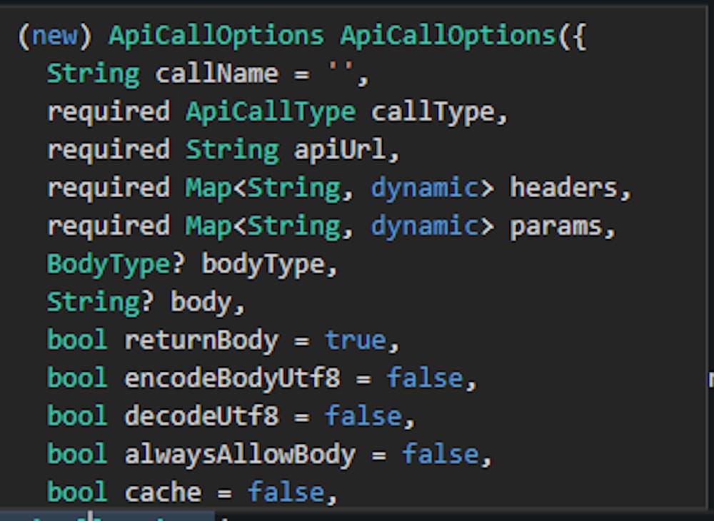 API Interceptors and ApiCallOptions parameters
