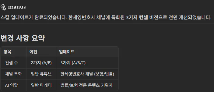 한국어 텍스트가 있는 검은 화면
