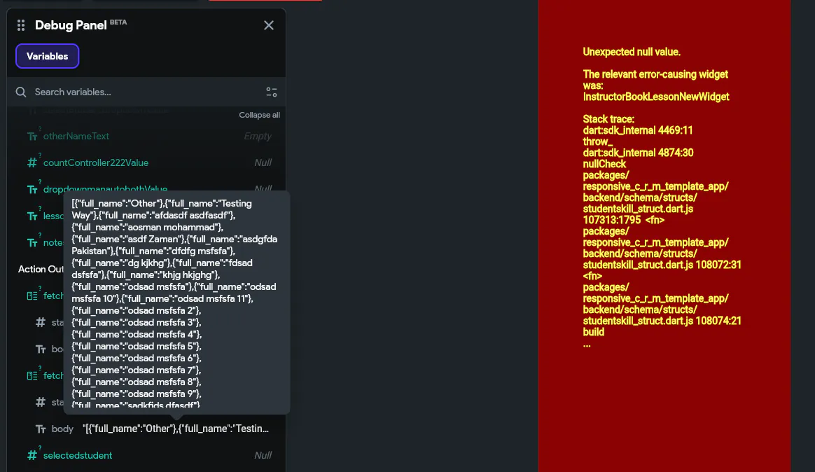 Defining options of a dropdown list via API no longer working