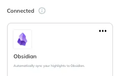 iPhone의 Oblidian 앱의 스크린 샷