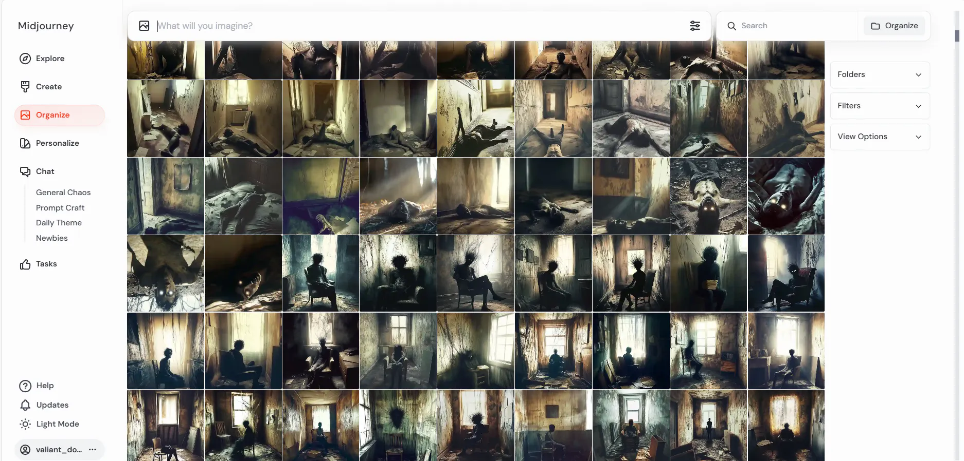 컴퓨터 화면에 표시된 사진 갤러리의 스크린샷