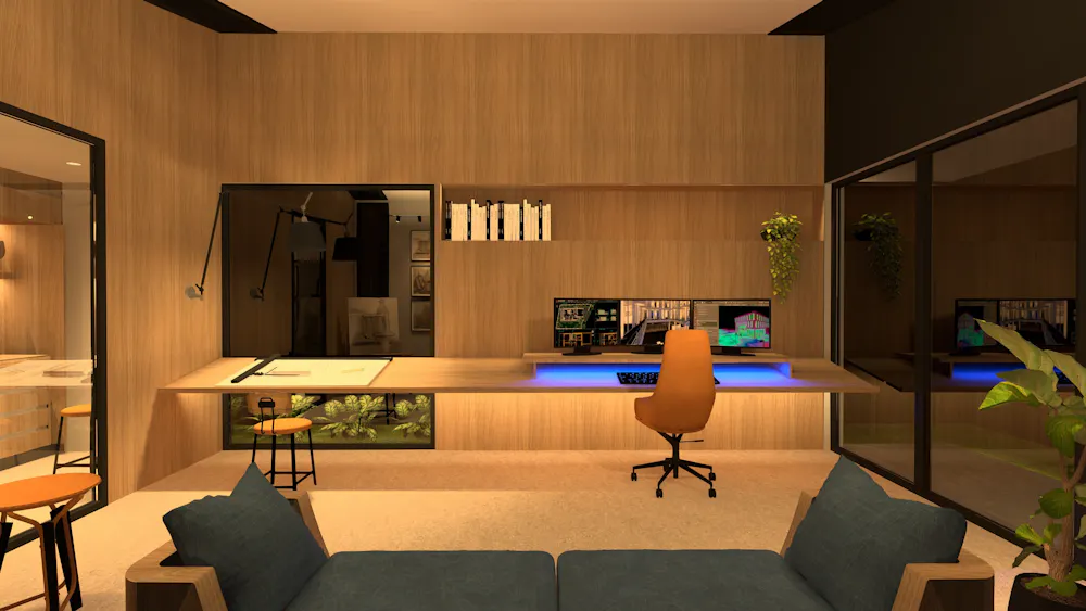 Work Studio Lighting Design