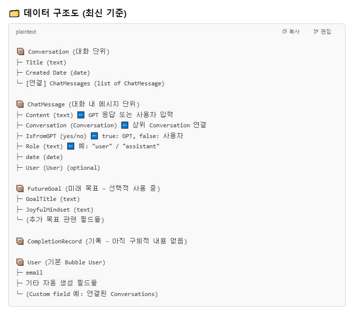 한국 단어 목록의 스크린 샷