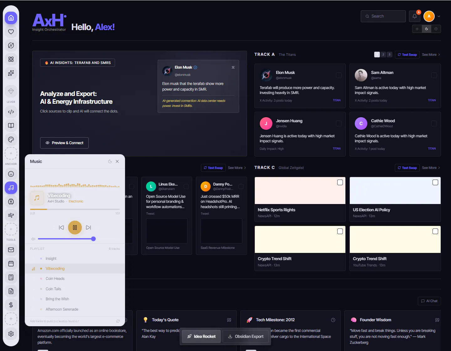 후면 대시보드의 스크린샷