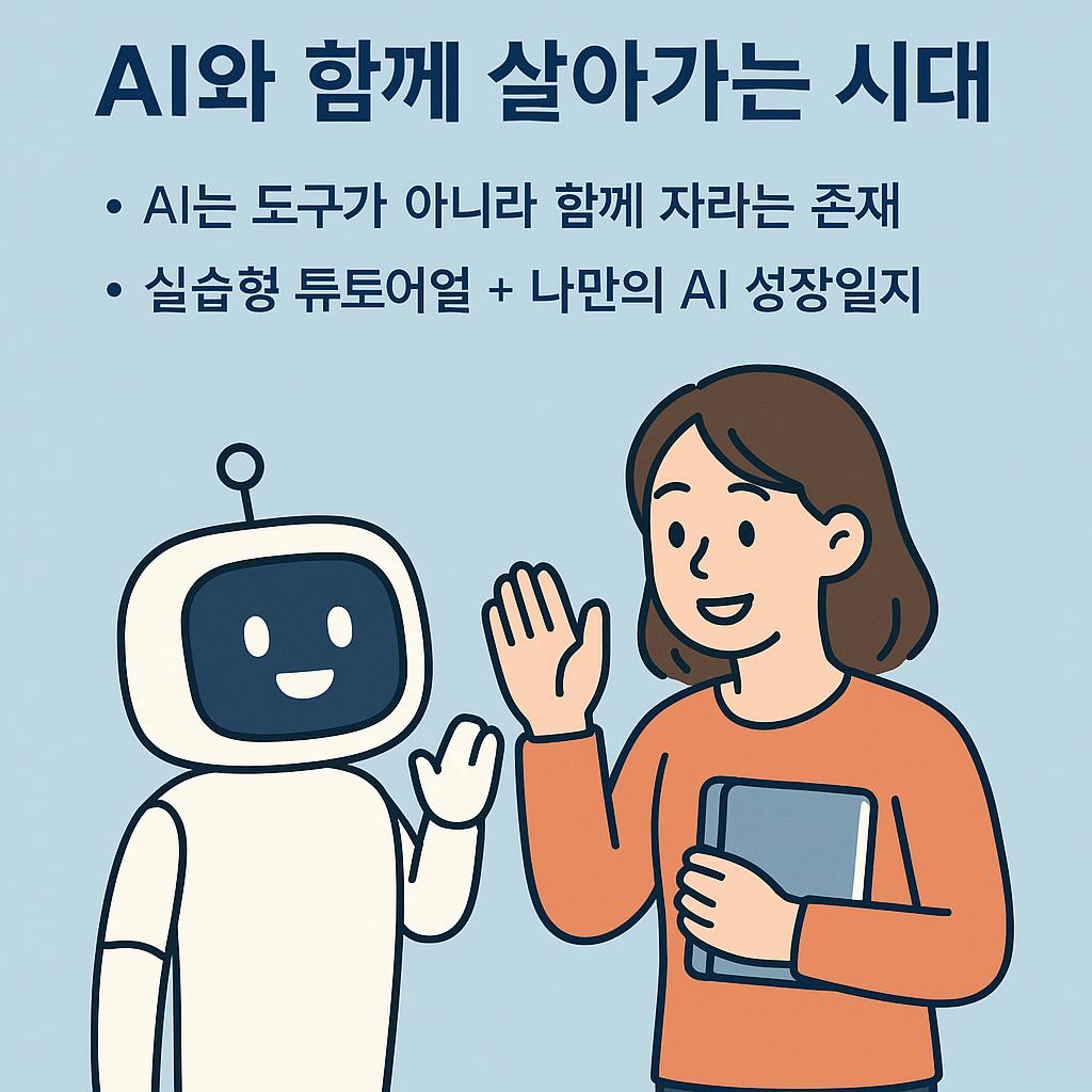 한 여성이 한국어 로봇과 이야기하고 있습니다