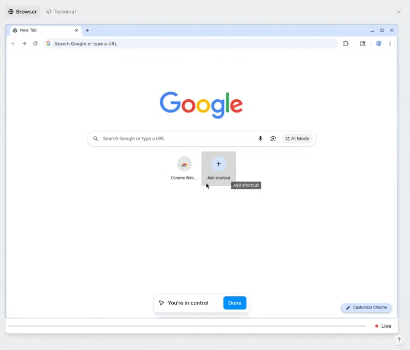 구글 검색 페이지 스크린샷