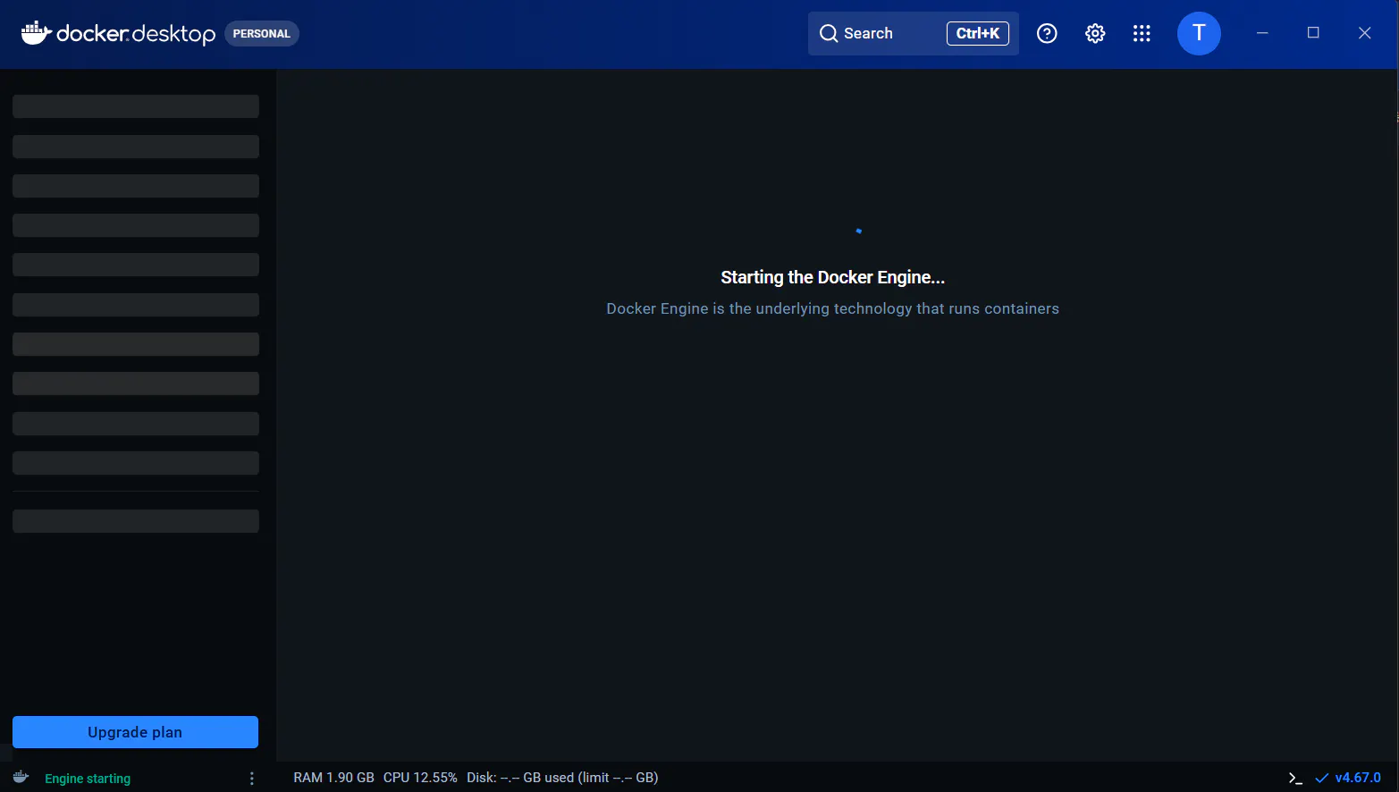 파란색 배경의 블루 스크린 스크린샷