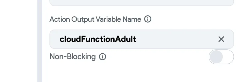 Cloud Function: Action output expects Integer?