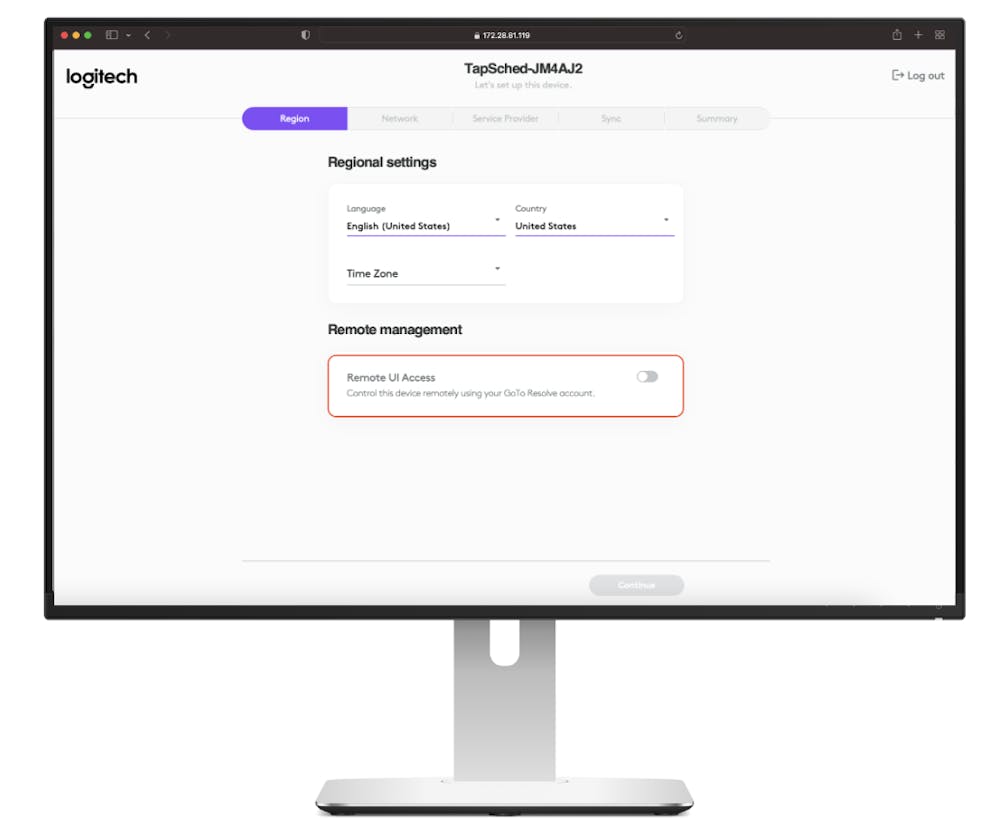Remote UI Access using GoTo Resolve