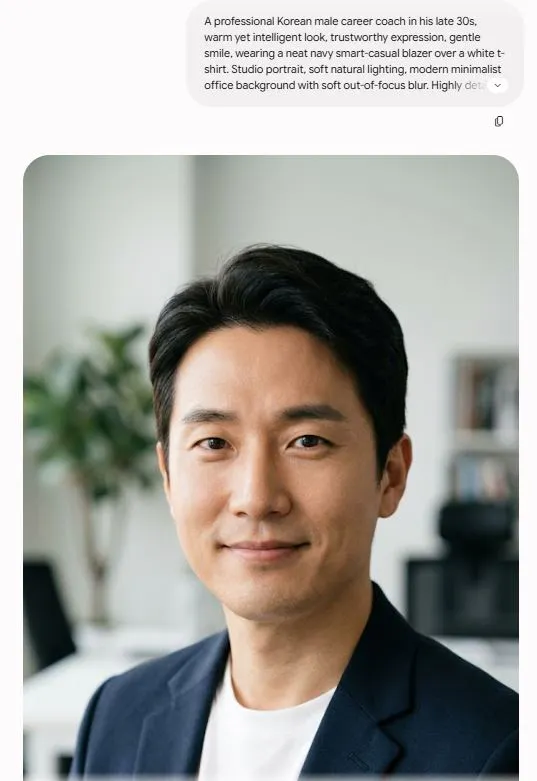 양복을 입고 얼굴에 미소를 짓고 있는 남자의 이미지