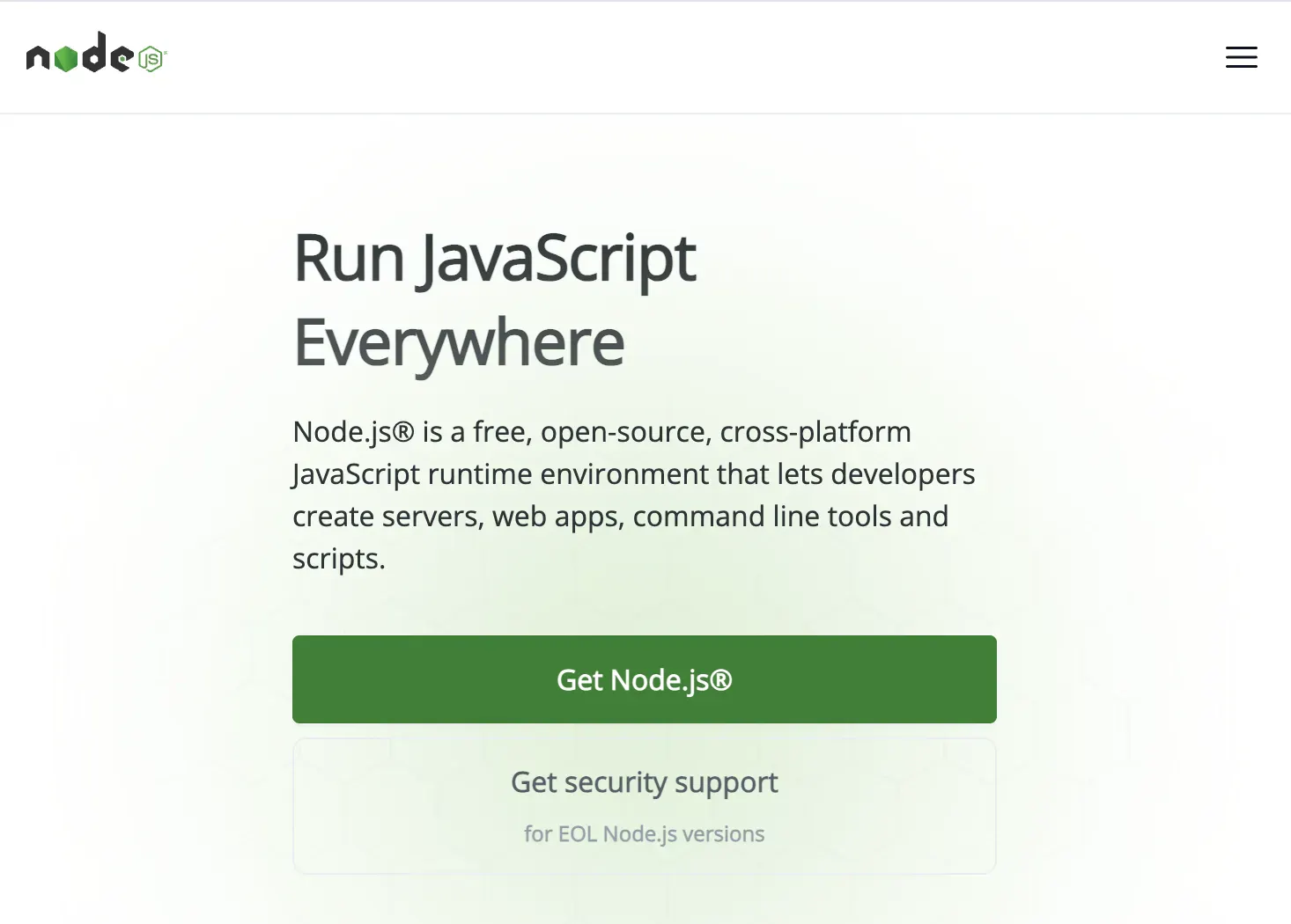 모든 곳에서 JavaScript를 실행하십시오