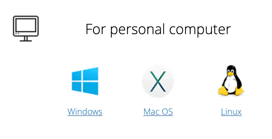 개인용 컴퓨터 windows mac os linux