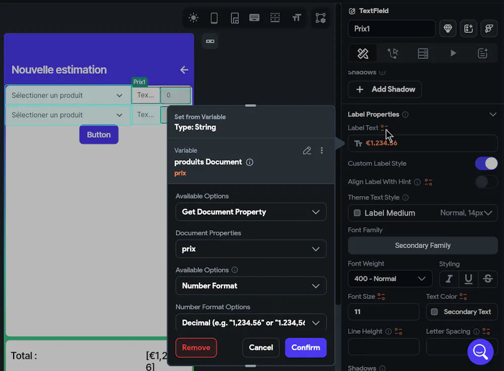 How to calculate from textfield