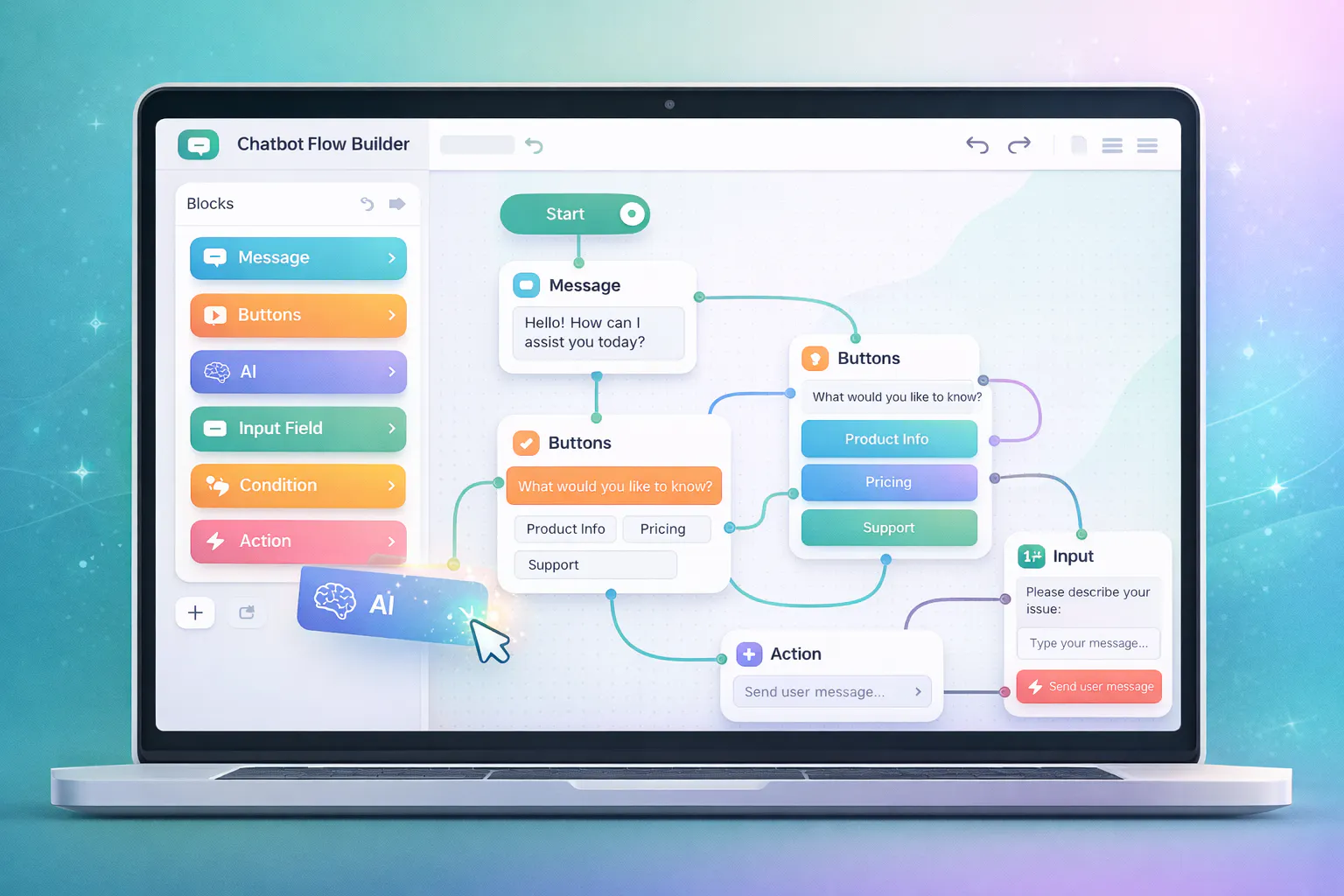 흐름도가 있는 노트북