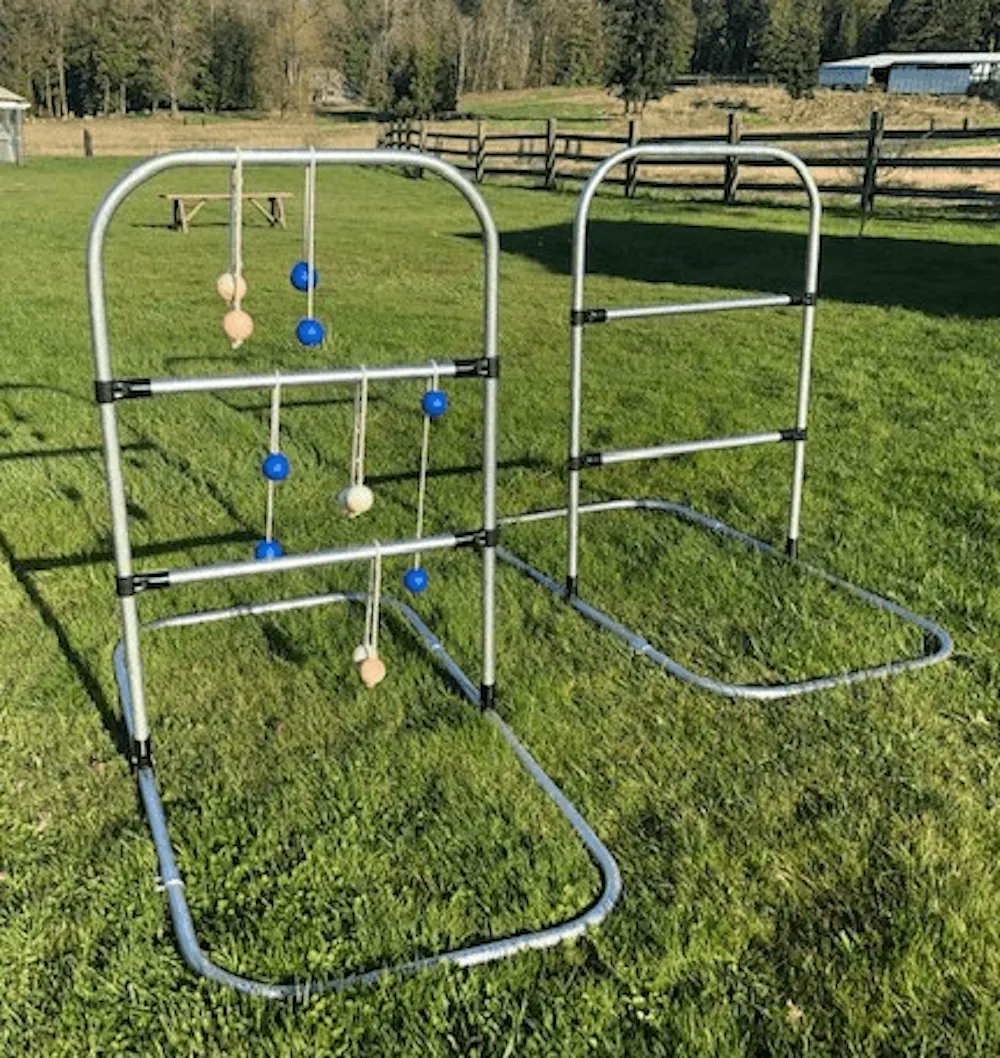 It is a ladder ball game. I was making it out of ...