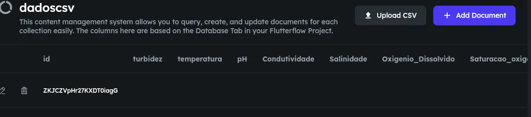 Upload CSV arquive in Flutterflow plataform