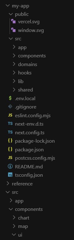 다른 유형의 코드 목록이있는 검은 색 화면