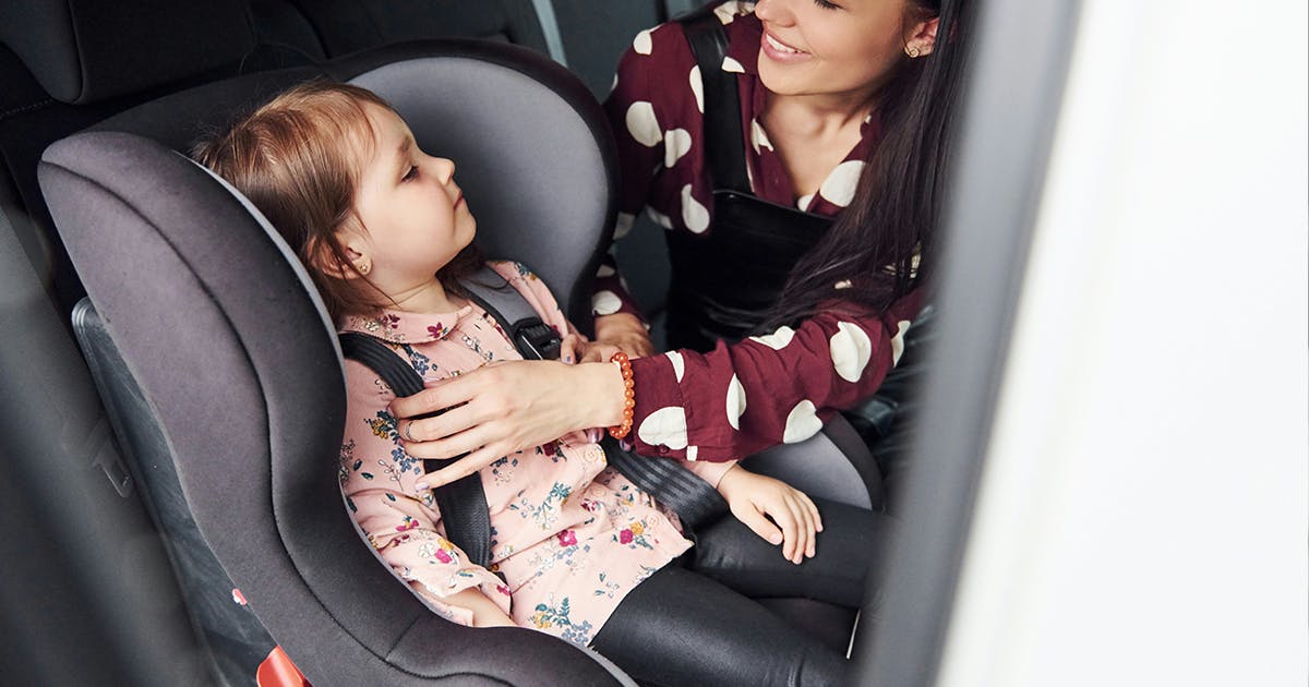 toddler in a car seat