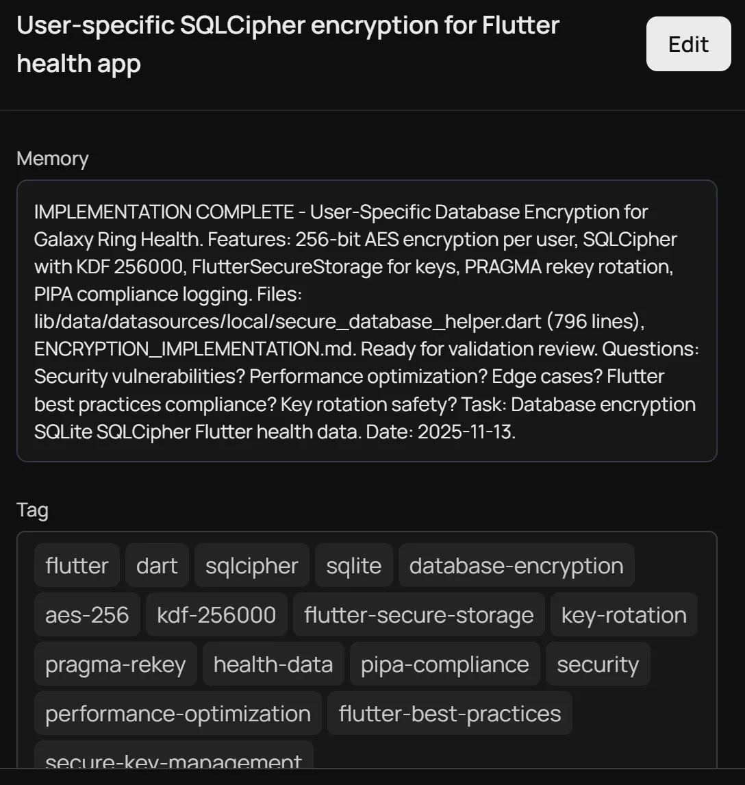 Flutter Health 앱을 위한 사용자별 암호화