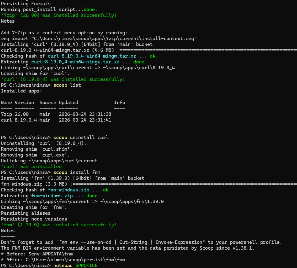 Python 스크립트의 스크린샷