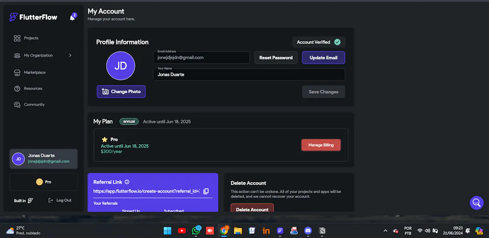 I am unable to use my PRO features or team plan on FlutterFlow despite ...