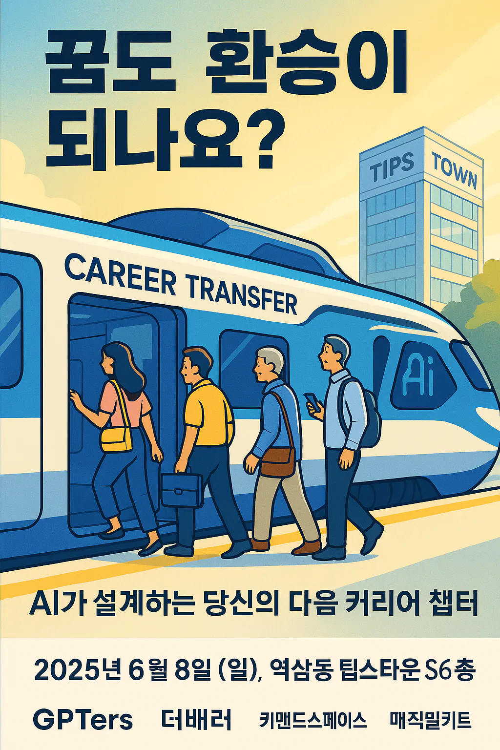 한국의 경력 이전 프로그램을위한 포스터