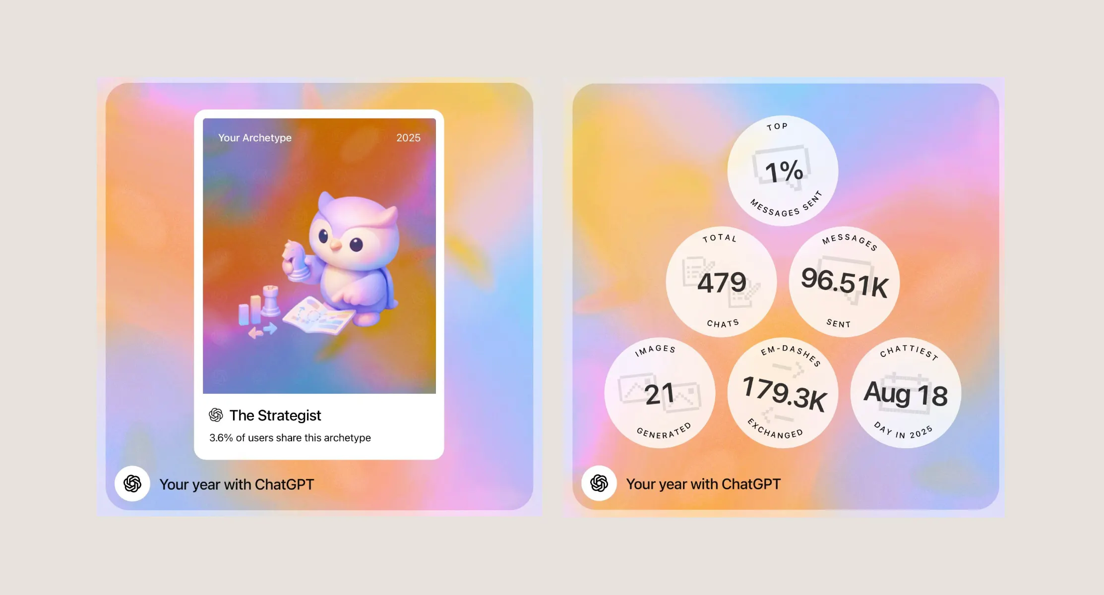 고양이 그림이 그려진 카드 세트