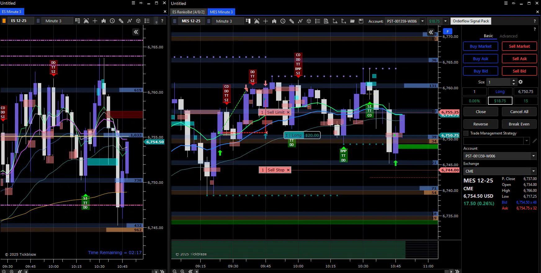 ES Orderflow Signal Pack + Striker