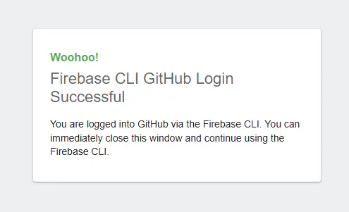 Firebase CI Ghihub 로그인 성공
