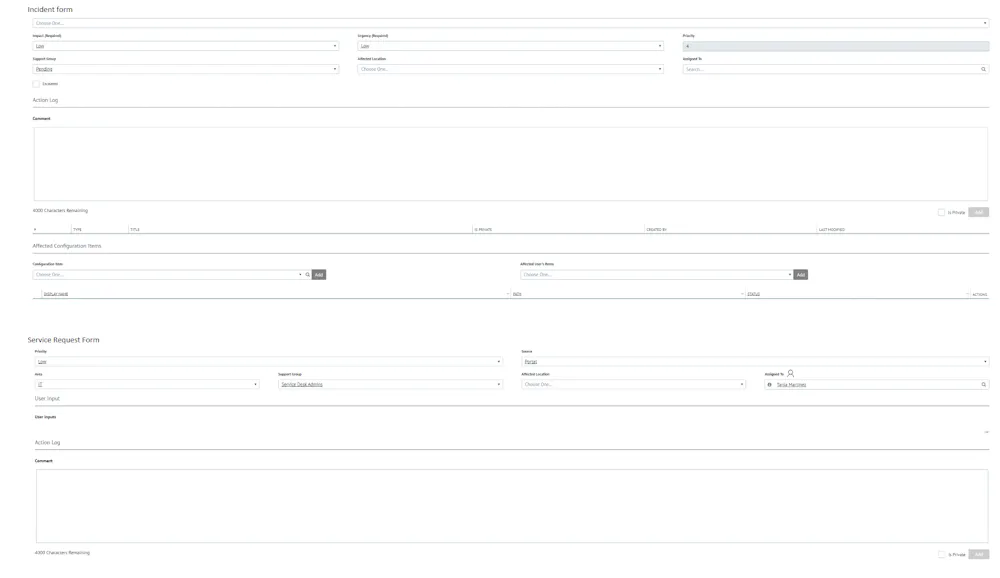 Any way to add the User Input area to the Incident Request form