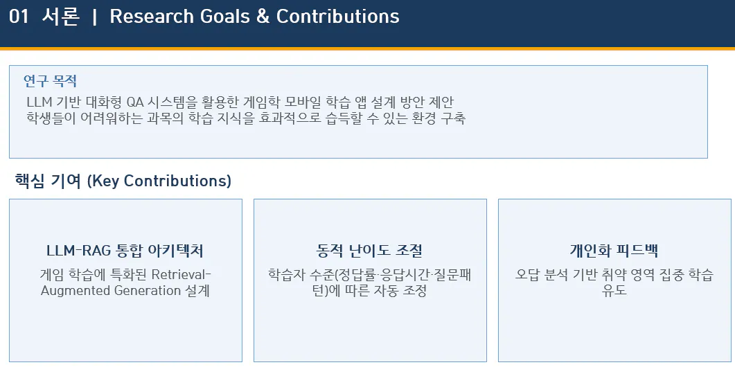 10가지 연구 목표 및 기여