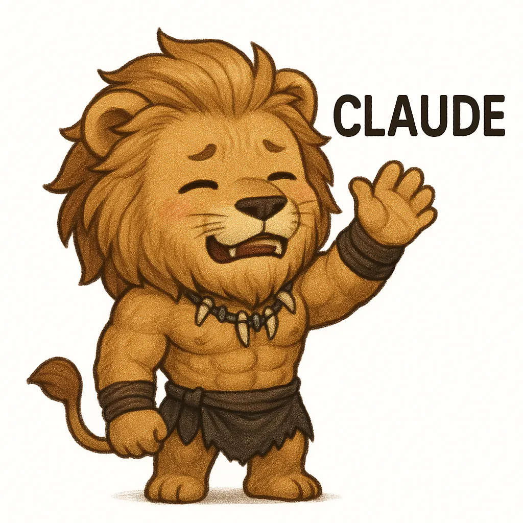 Claude라는 단어가있는 만화 사자