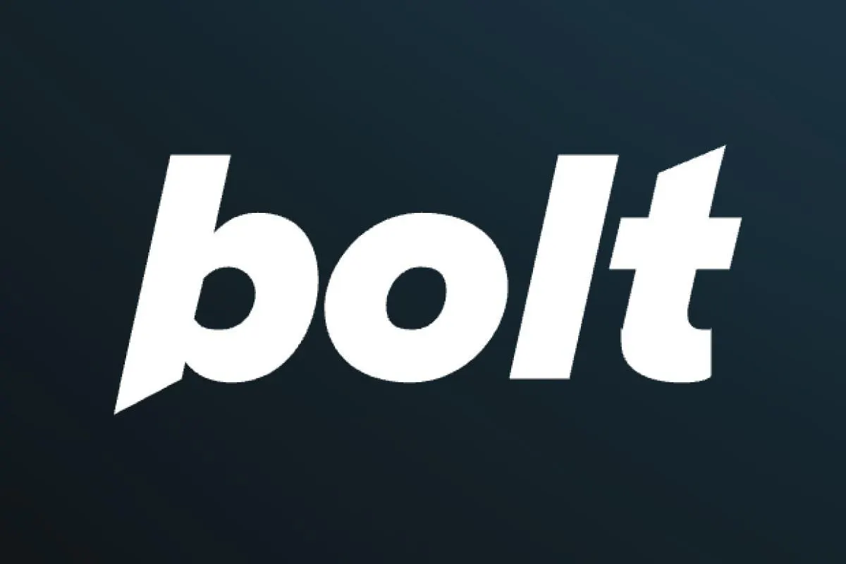 Bolt라는 단어가 적힌 흰색 로고
