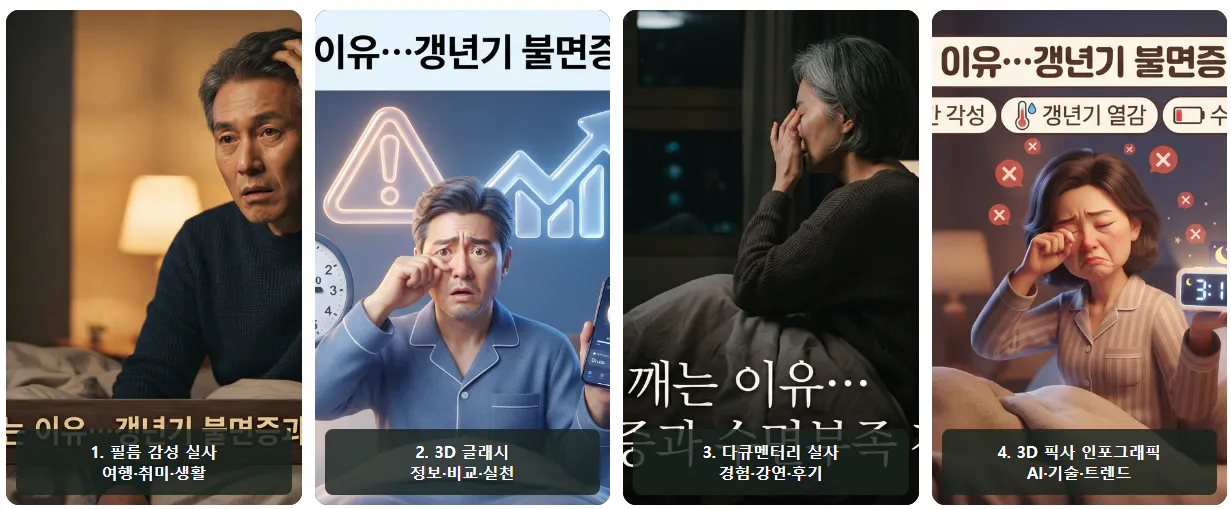 침대에 누워 있는 남자와 여자가 ​​등장하는 한국 TV 광고