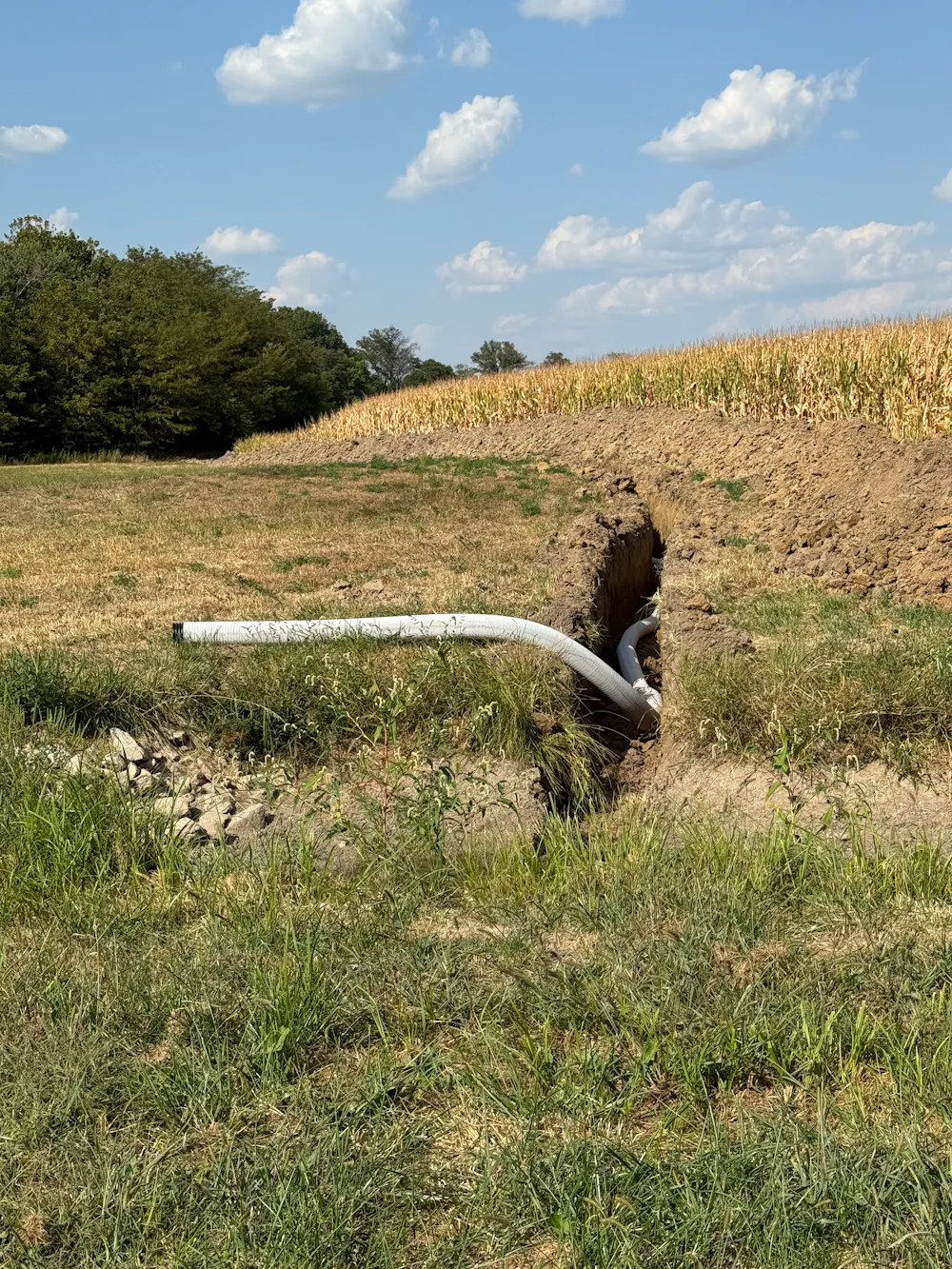 Farm Field Tile Installation