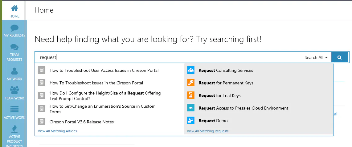 User Guide: Home Page and Service Catalog v3